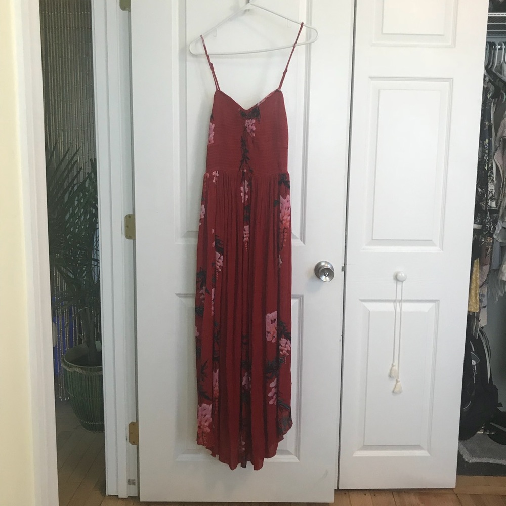 Free People Beau Smocked Printed Dress